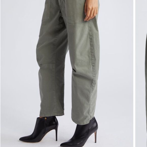 Nili Lotan Shon Crop Stretch Pant in Admiral Green - Picture 3 of 8